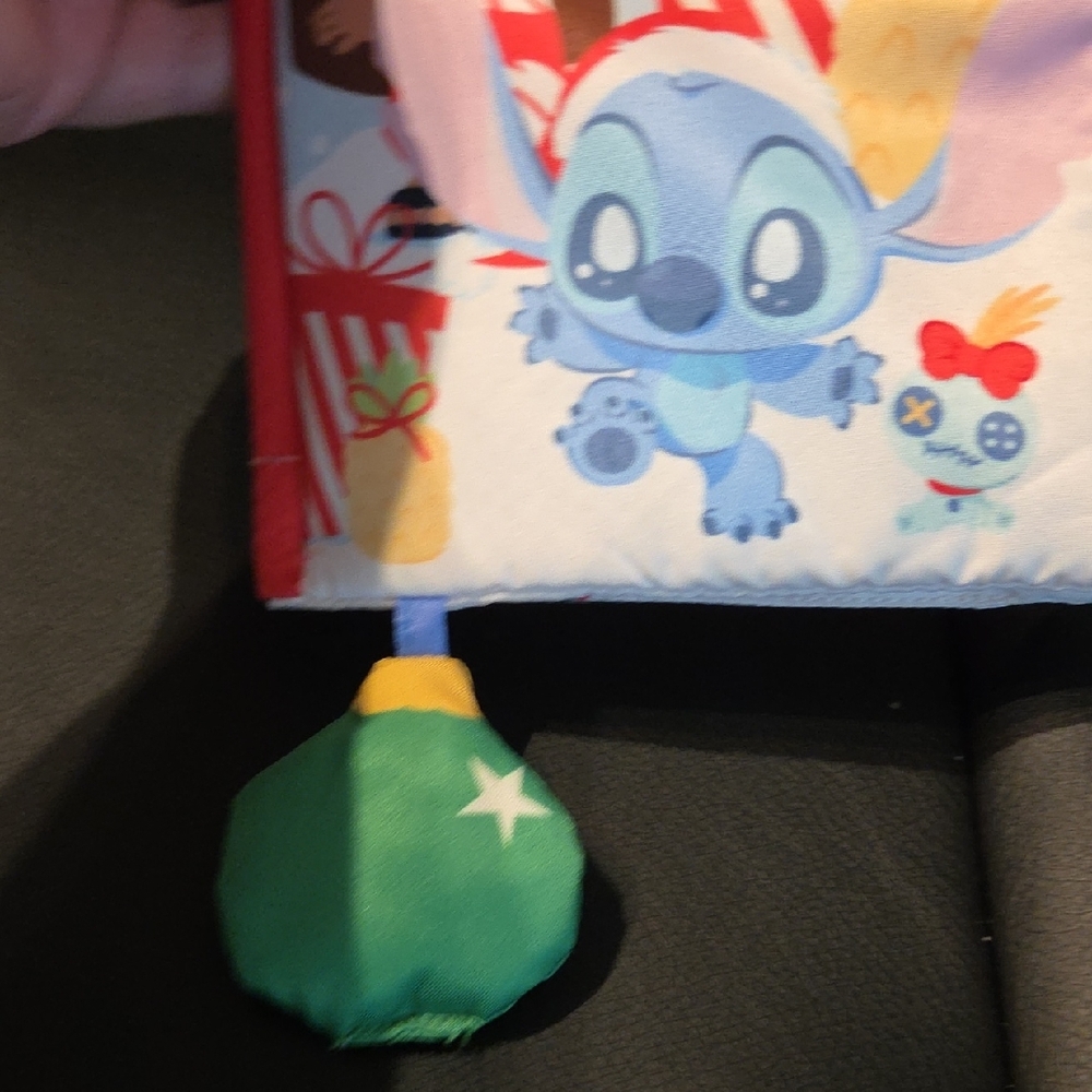 Disney Stitch Holiday Soft Book with Star Teether - Picture 3 of 10